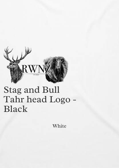 Red Stag and Bull Tahr Head Singlet