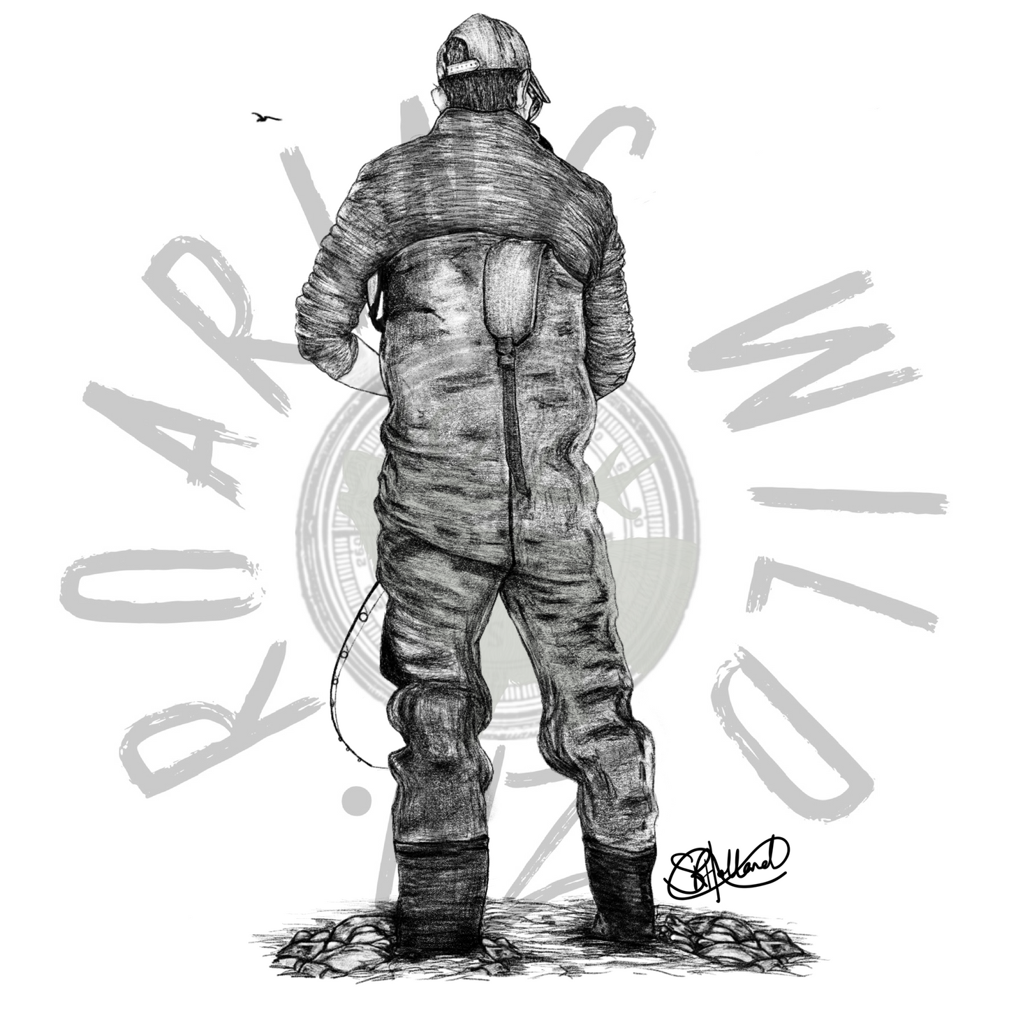 Fisherman original print